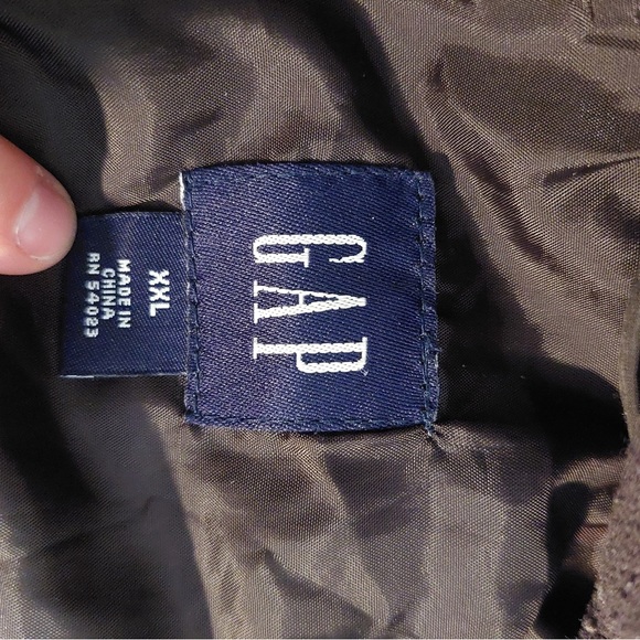 ✨SOLD✨Gap Y2K Vintage Dark Brown Big Button Winter Coat - Picture 11 of 11